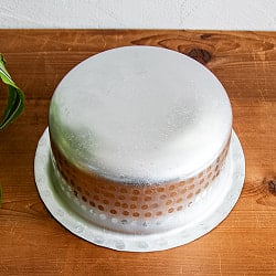 【約2L程度】 取っ手のない独特のインド鍋　バゴーナー　パティラ アルミ製 - サブ4