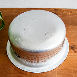 【約2.7L程度】 取っ手のない独特のインド鍋　バゴーナー　パティラ アルミ製 - サブ4