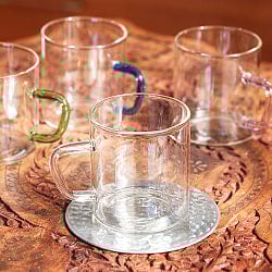 〔BOROSIL〕〔約190ml〕ボロシル ビジョンカラー マグ VISION COLOUR MUG 〔並行輸入品〕　洗練されたモダンなデザイン、耐熱ガラスの実力　電子レンジ可 - サブ2