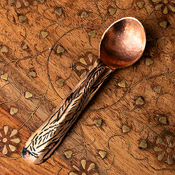 カシミールの重厚な精細彫金 ティースプーン - サブ2