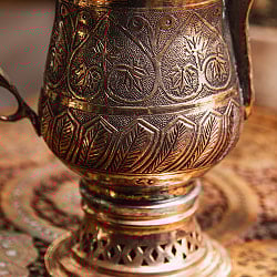 カシミールの重厚な精細彫金 カシミリ サモワール 「カワ」を沸かして楽しむ道具 高さ：30.5cm程度 - サブ3