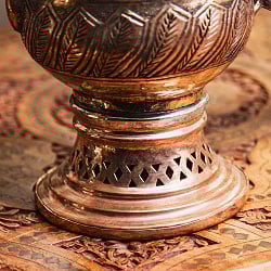 カシミールの重厚な精細彫金 カシミリ サモワール 「カワ」を沸かして楽しむ道具 高さ：30.5cm程度 - サブ4