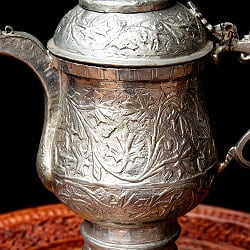 カシミールの重厚な精細彫金 カシミリ サモワール 「カワ」を沸かして楽しむ道具 高さ：27cm程度 - サブ2