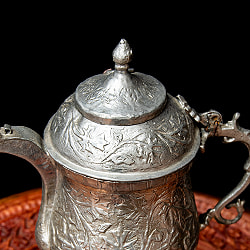 カシミールの重厚な精細彫金 カシミリ サモワール 「カワ」を沸かして楽しむ道具 高さ：27cm程度 - サブ3