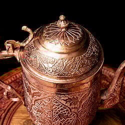 カシミールの重厚な精細彫金 水差し 銅仕上げ 高さ：29.5cm程度 - サブ3