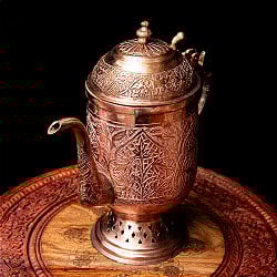 カシミールの重厚な精細彫金 水差し 銅仕上げ 高さ：29.5cm程度 - サブ4