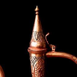 カシミールの重厚な精細彫金 エレガントな大型水差し 高さ：54cm程度 - サブ2