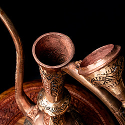 カシミールの重厚な精細彫金 エレガントな大型水差し 高さ：54cm程度 - サブ3