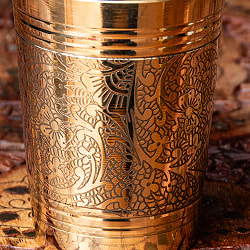 高級感のある ブラスのウォーターグラス 高さ10cm - サブ2