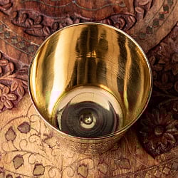 高級感のある ブラスのウォーターグラス 高さ10cm - サブ3