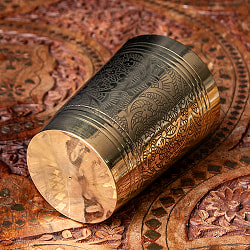 高級感のある ブラスのウォーターグラス 高さ10cm - サブ5