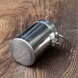 【ハンドル付き！】ステンレスのミニマサラケース・小物入れ 高さ：6.8cm程度 - サブ4