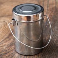 【ハンドル付き!】ステンレスのミニマサラケース・小物入れ 高さ:8.5cm程度