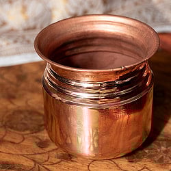 カッパーミニロタ　インドの水さし【銅製】　No.2[約6cm×約5.8cm] 約100ml - サブ2