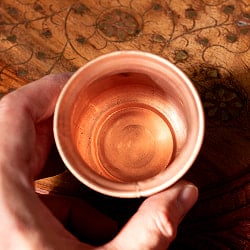 カッパーミニロタ　インドの水さし【銅製】　No.2[約6cm×約5.8cm] 約100ml - サブ3