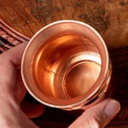 カッパーロタ　インドの水さし【銅製】　No.3[約6.7cm×約7cm] 約180ml - サブ3