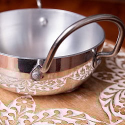 インド鍋 アルミニウム 調理用カダイ【直径：約15cm　約700ml】 - サブ3