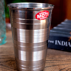 ステンレスのチャイカップ[直径約7.5cm×高さ約11.5cm　約350ml] - サブ2