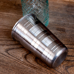 ステンレスのチャイカップ[直径約7.5cm×高さ約11.5cm　約350ml] - サブ3