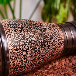 アーユルヴェーダ 高級銅製コップ付き水差し　ダマスク柄が美しい　ウォーターカラフェ　ピッチャー　冠水瓶〔約1000ml〕 - サブ4