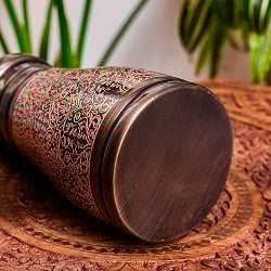 アーユルヴェーダ 高級銅製コップ付き水差し　ダマスク柄が美しい　ウォーターカラフェ　ピッチャー　冠水瓶〔約1000ml〕 - サブ5