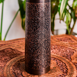 アーユルヴェーダ 高級銅製ウォーターボトル　水筒　ダマスク柄が美しい　マグボトル　水差し〔約700～800ml〕 - サブ3