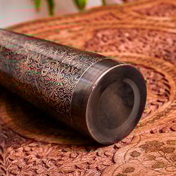 アーユルヴェーダ 高級銅製ウォーターボトル　水筒　ダマスク柄が美しい　マグボトル　水差し〔約700～800ml〕 - サブ5