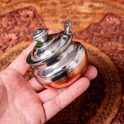 壺型卓上ギーポット　シュガーポット【約6.8cm　容量約100ml】 - サブ2