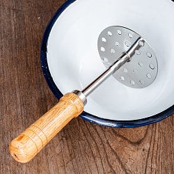 パウバジマッシャー　インドのポテトマッシャー　パウバジやアルパラタ作りに　ジャガイモ つぶし器 - サブ2