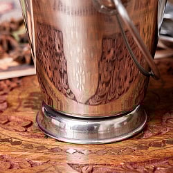 〔No.2〕ステンレス製　取っ手付きバケツ型　カレーサーバー　ポテトや野菜スティック入れ等にも　約300ml - サブ5