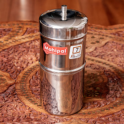 南インド式・フィルターコーヒーメーカー　ステンレス製　コーヒーフィルター〔約16.5cm×約6.8cm〕マドラスコーヒー　美味しいフィルターコーヒー　南インドコーヒー作りへ - サブ2