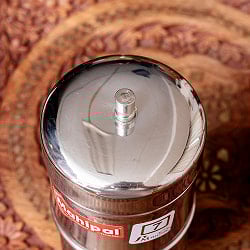 南インド式・フィルターコーヒーメーカー　ステンレス製　コーヒーフィルター〔約16.5cm×約6.8cm〕マドラスコーヒー　美味しいフィルターコーヒー　南インドコーヒー作りへ - サブ4