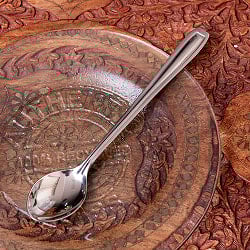 レトロな雰囲気漂う インド製 ソーダスプーン 柄が長い クリームソーダ パフェ フロート デザートに最適 - サブ5