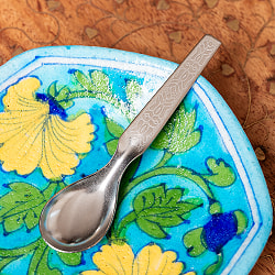 〔お得12本セット〕インドのかわいい　小さなスパイススプーン 約9.9cm　ミニデザートスプーン - サブ5