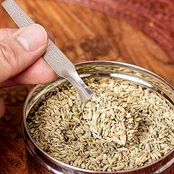 〔お得12本セット〕インドのかわいい　小さなスパイススプーン 約10.8cm　ミニデザートスプーン - サブ4