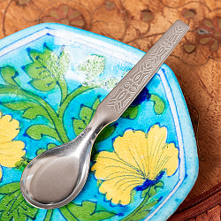 〔お得12本セット〕インドのかわいい　小さなスパイススプーン 約10.8cm　ミニデザートスプーン - サブ5