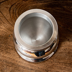 アルミ製のスパイスグラインダー クラシックな壺型 高さ：10cm - サブ4