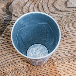 ムスリム職人の手仕事が息づく 薄彫り ラッシーグラス 高さ13.5cm程度 - サブ3