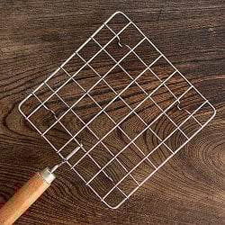 チャパティを直火で炙る焼き網 幅17cm - サブ3