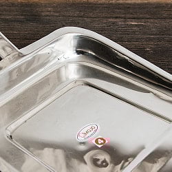 ブリキレトロなインドのちりとり 幅約21.5cm - サブ3