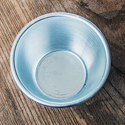 インドの アルミ製ミニカップ カレーやスイーツに 直径9cm程度 - サブ2