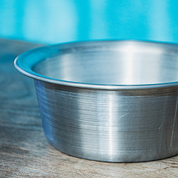 インドの アルミ製ミニカップ スナックボウル 直径14cm程度 - サブ3