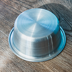 インドの アルミ製ミニカップ スナックボウル 直径14cm程度 - サブ4