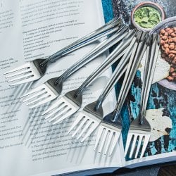 【6本セット】とってもシンプルな インドのフォーク 15cm(ID-TBLWR-1539)