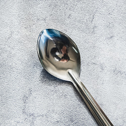 【6本セット】とってもシンプルな インドのスプーン 16cm - サブ3