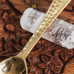 礼拝用 ブラススプーン 槌目 13.5cm - サブ3