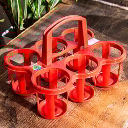 インドネシアの調味料ホルダー／ドリンクホルダー レトロカラー プラスチック製 - サブ3