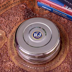 かなり大きめのステンレスのマサラケース・小物入れ 直径：約13cm 約700ml - サブ3