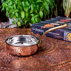 槌目付き 銅装飾のロイヤルソースパン（約11.5cm×4cm） - サブ3