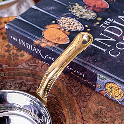 槌目付き 銅装飾のロイヤルソースパン（約11.5cm×4cm） - サブ4